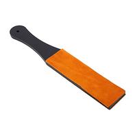 Qukaim Razor Strop Belt 500ml Plastic Hairdressing Spray Bottle, Salon Barber Hair Tool, Professional Razor Sharpener with Dual Layer Sharpening Strop, Brown