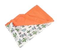 Qukaim Reptile Sleeping Bag, Soft Breathable Cotton Cloth with Built-In Pillow, Sleeping Bed for Lizards and Small Pets, Ideal for Hamsters, 30 x 20 cm, Green