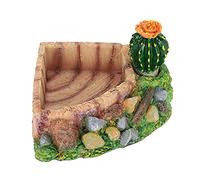 Qukaim Reptile Water Bowl Reptile Water Feeder Dish, Crawler Lizard Tortoise Feeding Bowl, Ideal for Snakes and Lizards, 10 cm Diameter, Easy to Clean, Pet Feeding Tool