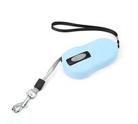 Qukaim Retractable Dog Leash Retractable Dog Leash, Heavy Duty Pet Leash with Nylon Reflective Tape, Tangle Free Lock, Mini Automatic Telescopic Design, Blue