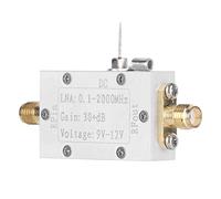 Qukaim RF Amplifier RF Broadband Amplifier, 2000MHz, 30dB Low Noise LNA Amplifier for FM Radio and Remote Control Receiver, Signal Amplifier, Compact Design