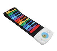 Qukaim Rollup Piano Silicone 49 Keys, Portable Hand Roll Piano Keyboard, Electric Piano for Kids, Educational Gifts, Lightweight and Flexible Design