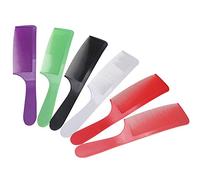 Qukaim Salon Comb 6pcs Curved Haircut Comb Set, Non-Slip Handle Hairdring Cutting Combs, Styling Combs for Salon and Home Use, Professional Hair Clipper Accessories