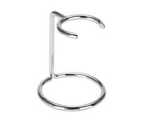 Qukaim Shaving Stand Portable Men Wood Handle Beard Shaving Brush Holder, Metal Shaving Brush Stand for Salon and Home Travel Use, Compact Design