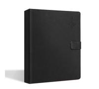 Qukaim sheetmusicfolder Music Folder 30 Loose Sheets, PU Leather Choral Music Folder with Hand Strap for Stage Performance, Fits Size 8.3 x 11 In, Ideal for Piano Playing and Choir Singers