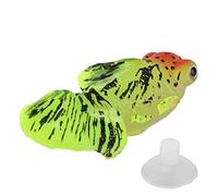Qukaim Simulation Gold Fish Artificial Glowing Fish, Silicone Simulation Gold Fish for Fish Bowl Decoration, Aquarium Ornament, Realistic Design, 6 in, GF02