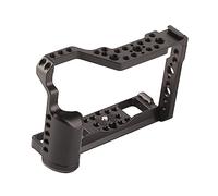 Qukaim SLR Camera Aluminium Alloy Cage, Video Shooting Accory for Canon 5D4, All Metal Design, CNC Machining, Compatible with Fuji XT2/XT3, Black
