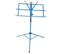 Qukaim Small Music Stand Small Music Stand, Metal Portable Shelf, Easy Assemble Lift, Fold Adjustable Rack for Home Use, Blue