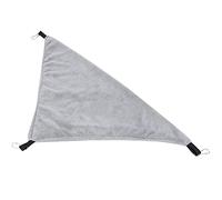 Qukaim Small Pet Triangle Hammock Hanging Bed for Squirrel, Hamster, Sugar Glider, Guinea Pig, Gray, 30 cm, Soft Fabric, Easy to Hang, Comfortable Design