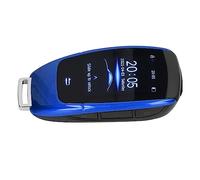 Qukaim Smart LCD Touch Screen Car Key, Universal Remote Key for Start and Stop Engine Button, Compatible with Various Car Models, Red