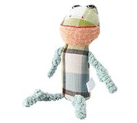 Qukaim Soft Plush Pet Toy 2PCS Pet Dog Squeak Chew Toy Set, Soft Plush Duck and Frog Cartoon Animal Shape Sound Toys for Puppies, Dog Chew Toys, Ideal Pet Gifts