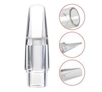 Qukaim Soprano Saxophone Transparent Moutiece 10 Pcs Saxophone Eb Clarinet Reeds Strength 2, Robust Pro Saxophone Strap, Adjustable Padded Leather Strap for Soprano Alto Baritone Saxophone, Wood