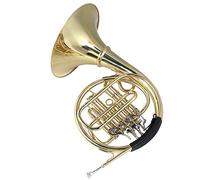 Qukaim Split Type Round Horn Brass Split Type Detachable Round Horn, Four-Button Design, Large Bell Mouth, Musical Instrument for Beginners