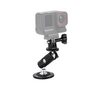 Qukaim Sports Camera Magnetic Mount, Magnetic Bracket with Dual Ball Heads, 360° Rotatable, 350g Load Bearing, Compatible with Hero 13/12/11/10, X4/X3, OSMO Action, Pocket 3
