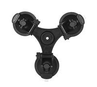 Qukaim Sports Camera Triple Suction Cup Mount, Compatible with Hero 5/4/3+/3 and Yi, Includes Tripod Mount Adapter, Action Camera Accory