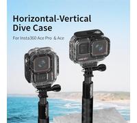 Qukaim Sports Camera Waterproof Case, Dive Case for Underwater Photography, 60M Depth, Replacement Accory for Ace Pro, Protective Housing