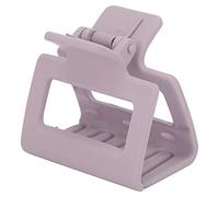 Qukaim Square Hair Clips Artificial Pearl Hair Claw Clips, Rectangle Thick Hair Clamps, Square Plastic Hair Clips with Rhinestone, Strong Hold Hair Jaw Clips for Girls and Women, Purple