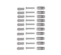 Qukaim Stainl Steel Chicken Nipple Drinkers, Safe proof Farm Equipment Waterer for Poultry, Ideal for Chickens and Other Birds, Set of 5