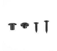 Qukaim String Retainer 2PCS String Tree Retainer Set, 5mm and 7.8mm Guitar String Trees with Screw, Black, Electric Guitar Accories