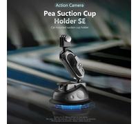 Qukaim Suction Cup Phone Mount, Dual 360° Rotatable Ball Head Sports Camera Adapter with Fixed Screw, Compatible with 12/11/10/9/8/7 and Insta 360