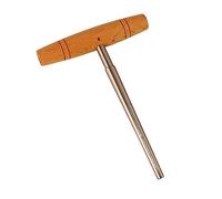 Qukaim T Handle Pin Hole Reamer Guitar Pin Hole Reamer, Handheld End Peg Hole Reamer with Solid Wood T Handle, Guitar Bridge Pin Reaming Cutting Tool, Precision Design for Accurate Reaming