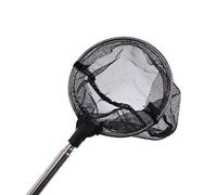 Qukaim Telescopic Fishing Net Stainl Steel Aquarium Plant Scissors, Curved Design for Water Plants, Mini Adjustable Telescopic Fishing Net, Fish Landing Net, Aquarium Accories