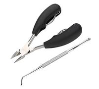 Qukaim Toenail Clipper Toenail Cuticle Stainless Steel Dead Skin Pliers, Nail Lifter Manicure Tool Set, Nail Cutter and Clipper for Effective Dirt Removal, Professional Use