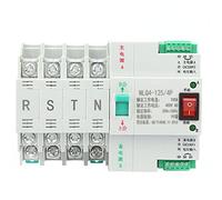 Qukaim Transfer Switch AC 400V 4P 100A Dual Power Automatic Transfer Switch, 4-Pole Transfer Switch for Dual Power Systems, Reliable Performance, Electrical Switches