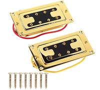 Qukaim Tremolo Bridge System Tremolo Bridge System Double Rocking Spring Stabilizer Device for Electric Guitar, Gold, Includes Open Gear Locking Tuners and Universal Mounting Tuning Pegs