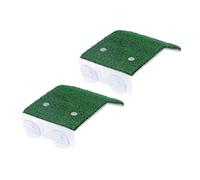 Qukaim Turtle Basking Platform 2Pcs Turtle Platform, Versatile Fish Tank Terrace with Suction Cup, Easy to Clean Tortoise Climbing and Resting Terrace for Aquarium