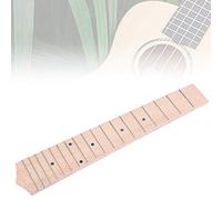 Qukaim Ukulele Fingerboard Ukulele Fingerboard, Maple Wood Fretboard with 18 Frets and Black Dots, 21 in, Compatible with 24 in Ukulele, Okoume Wood, Rosewood Tuning Pegs, Golden Skull Machine Heads