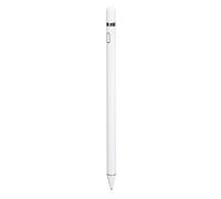 Qukaim Universal Stylus Pen, Magnetic Cap, 95mAh Rechargeable Touch Screen Pen for Smartphone, Tablet, Computer, Micro USB, White