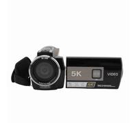 Qukaim Video Camera Camcorder, 5K HD 56MP, 3 Inch Touchscreen, 18X Zoom, Night Vision, Vlog Camera with Microphone, Lens Hood, Remote Control, Handheld Bracket