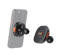 Qukaim VRIG MG-19L Magnetic Phone Mount, Quick Release Phone Holder with 25mm Ball Head, Aluminum Alloy Bracket, Shock-Proof for 16/15/14/13/12 and Android Phones