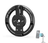 Qukaim VRIG MG-24 Portable Magnetic Phone Tripod Mount, Aluminum Alloy Holder with 1/4 Inch Thread for 16/15/14/13/12 and Android Phones, Lightweight Design