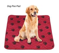 Qukaim Waterproof Dog Urine Mat Summer Cotton Pet Dog Cat Breathable Cooling Mat, Waterproof Reusable Dog Pee Pad, Urine Mat for Pets, 70 x 55 cm, Pink