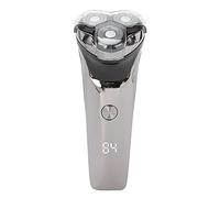 Qukaim Waterproof Electric Shaver Electric Shaver, USB Rechargeable Waterproof Beard Trimmer, 5W Floating Cutter, Ideal for Barbershop Work Station, Compatible with Double Edge Razor Blades