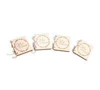 Qukaim Wedding Vow Books, 2 Sets Card Declaration Booklets, Wedding Accory Props, Style 1, Decorative Booklets for Ceremony, 5.5 x 8.5 in