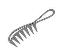 Qukaim Wide Tooth Comb Wide Tooth Hair Detangler Comb, Anti-Static Hair Styling Comb for Salon Use, Gray, 23 cm Long, Suitable for All Hair Types