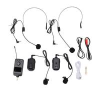Qukaim Wirel Tour Guide Voice Transmission System, Portable Headsets with Lavalier Microphone and Waist Pack, Ideal for Guided Tours and Presentations