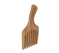 Qukaim Wood Wide Teeth Comb 3pcs Wooden Beard Grooming Comb Set, Curved Nylon Bristles and Stainless Steel Mustache Comb, Sandalwood Wide Teeth Hair Comb for Men, Multifunctional, Black Handle