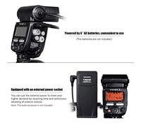 Qukaim YN14EX II Macro Ring Flash Speedlite, GN18 TTL Auto/Manual Flash, 5600K, 3s Recycle Time, Carrying Bag, 4 Color Filters, 7 Adapter Rings for Cameras