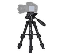 Qukaim ZOMEI Q100 20 Inch Tabletop Folding Tripod, Lightweight Portable Tripod with Quick Release Plate and Storage Bag, Black, Ideal for Cameras and Phones