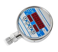 QUKFGCLGM 100mm Dial Digital Pressure Gauge 0-60Mpa Electronic Contact Hydraulic Pressure Gauge 200bar 400 bar Pressure Guage NPT1/4 G1/4(G1-2 Axial,0-10Mpa)