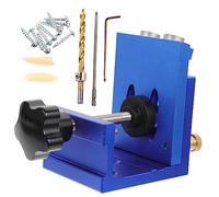 QUKFGCLGM 1Set Pocket Hole Jig Kit for Woodworking Angled Design Lightweight Durable for Furniture Splicing DIY Projects Easy to Use High