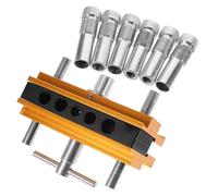 QUKFGCLGM 1set Self Centering Dowel Jig Kit Precision Woodworking Tool for Accurate Drilling Durable Construction Versatile for Exact Positioning