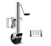 QUKFGCLGM Boat Trailer Jack - 8 Inch Double Wheel Trailer Jack, Heavy Duty Marine Swivel Folding Support Wheel Support, 2000 Lb Load-bearing Yacht RV Outriggers, Lift Swivel Jack(B)