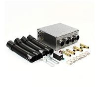 QUKFGCLGM Under dash heater, 12V 4 Ports Universal Underdash Heater Heat w/Speed Switch, Car Windscreen Defroster Demister Air Heater Diesel, for Cars Trucks Minivans Excavators Harvesters