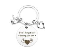 Qukiou Friendship Gifts for Women - Positive Keyrings, Birthday & Inspirational Gifts for Bestie Bff | Don't Forget Your Strength