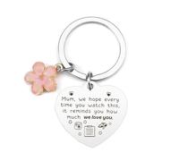 Qukiou Mum Gifts Keyring for Mum, Mum Birthday Gifts from Daughter Son, Mummy Birthday Gifts, Mothers Day Gifts for Mum, Gifts for Mum Mummy for Birthday Christmas Mothers Day Thanksgiving Xmas